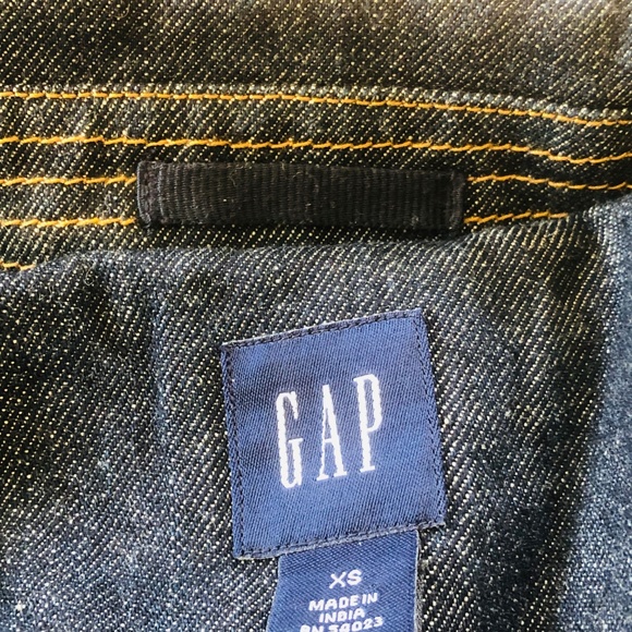 Gap Dark Wash Denim Double Breasted Peacoat - Picture 7 of 8